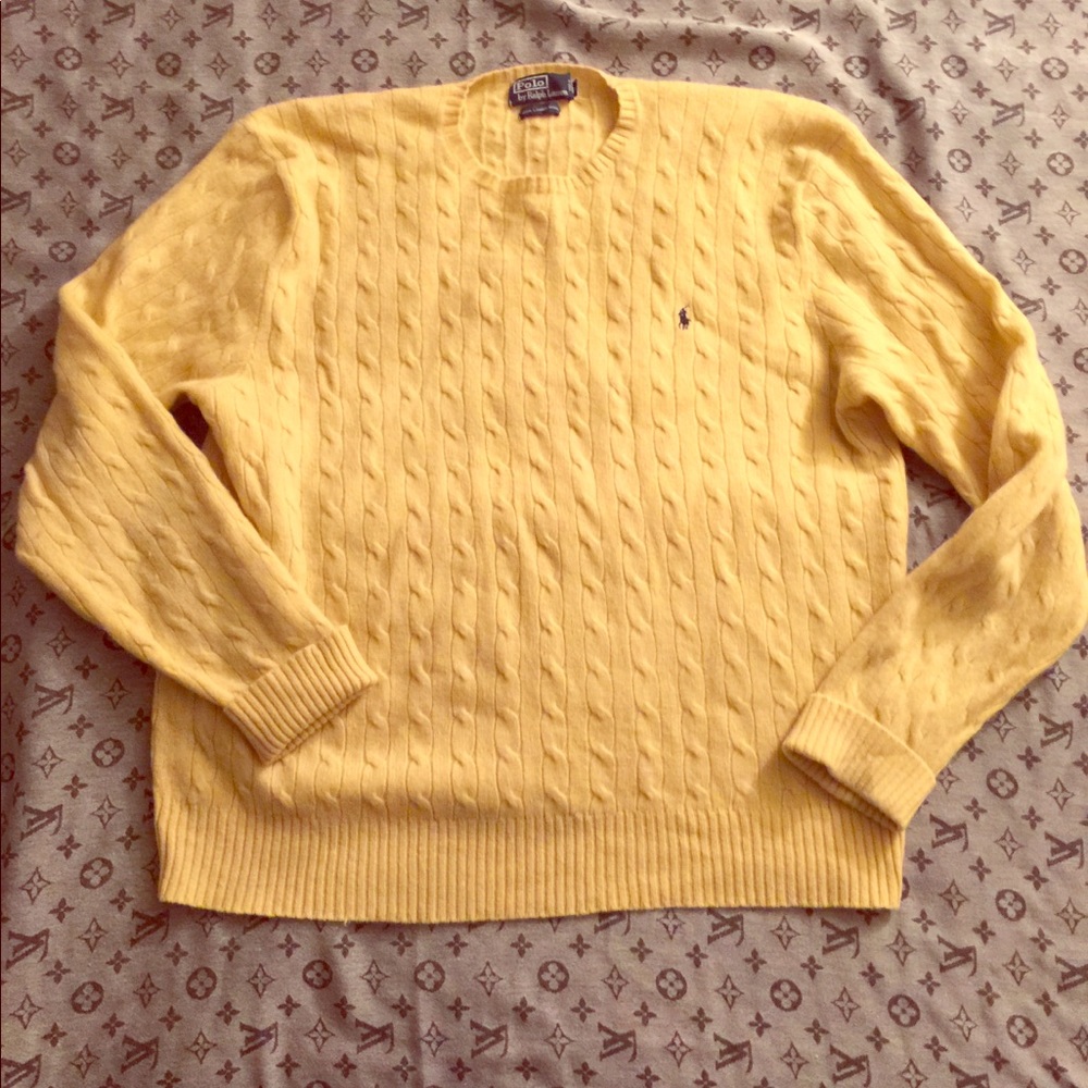 100% Lambswool Polo Sweater XXL